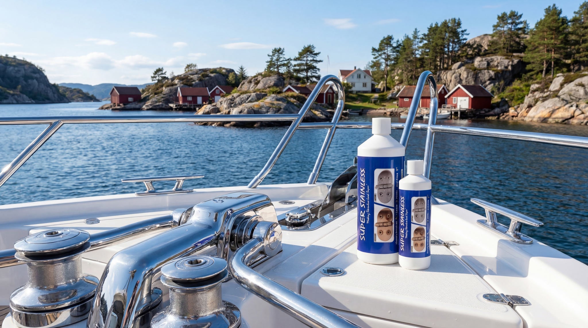 Super Stainless – effektiv rengjøring av rustfritt stål på båt